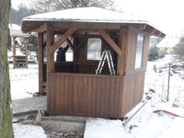 Výroba a montáž dřevěného altánu Borovník